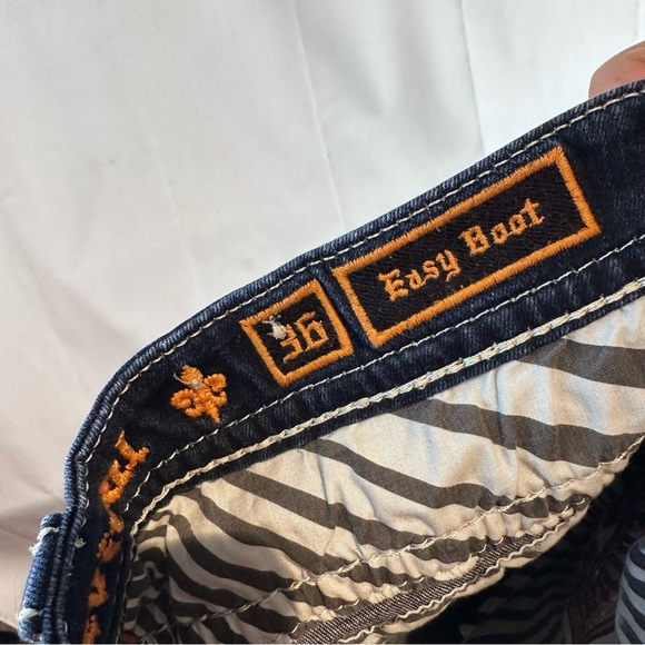 ROCK REVIVAL Women’s Size 36 Denim Jeans Easy Boot Fit Zeni Style Embellished - Picture 13 of 16